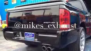 Dodge Ram SRT&bull;10 with an X-pipe and two aero performance mufflers #mikes_exhaust