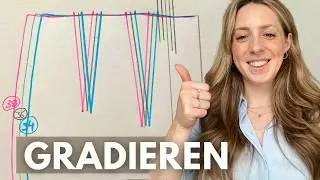 GRADIEREN |  Wie man ein Schnittmuster vergr&ouml;&szlig;ert und verkleinert | Rock gradieren