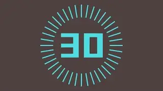 30 Second Interval | 10 Second Countdown | 10 Minute Exercise Timer | No Ad | No Music