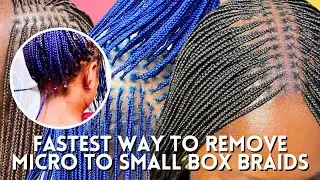 FASTEST, EASIEST WAY TO TAKE OUT MICRO TO SMALL BOX BRAIDS