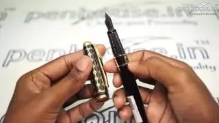 Dikawen 839  Black Color body with art cap  Fountain Pen Model: 10904