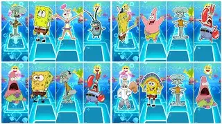 Squidward 🆚 Sandy cheeks 🆚 Mr karba 🆚 SpongeBob EDM rush tiles hop