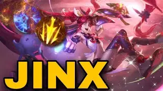 Jinx de RITMO FATAL + DEMOLIR. Penta Kill de Jinx no High Elo! WildRift LoL. Gr&atilde;o-mestre/ Challenger