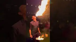 The Human Dragon! #firebreathing #shorts #toohottohandle