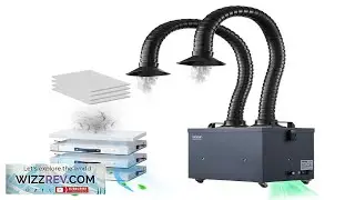 VEVOR Soldering Fume Extractor with Dual Hoses 275W Brushless Solder Smoke Absorber