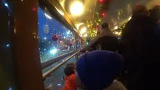 Xmas old train 'Świąteczna Perełka 2025' in Stettin Szczecin Poland. part 2