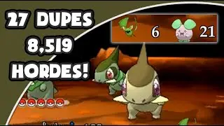 27 Dupes and 8,519 Hordes Later... - 5% Shiny Axew!! [Pok&eacute;mon Y Horde Hunting]