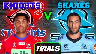 Newcastle Knights vs Cronulla Sharks | NRL TRIALS | Live Stream Commentary