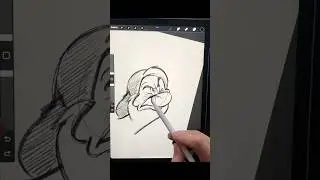 How to DRAW Disney characters ✍️🎬 #procreate #sketch #ipaddrawing #digitalart #disney #illustration