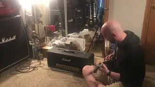 Eric Hopkins Playing a Modded Marshall Divergent. Gains on 6. The guitar is plugged straight in.