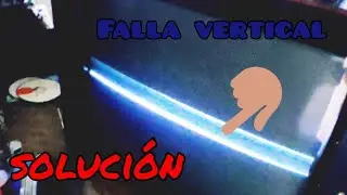 reparación de TV super crown chino con falla vertical