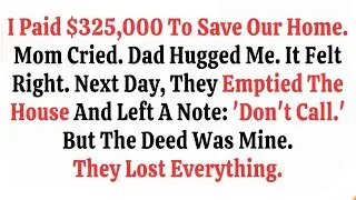 I Covered the Debt to Keep Our Home — By Morning, They Left a Note and Sold It Behind My Back