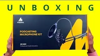 Today I unboxed the maano microphone kit. 