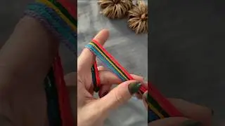 The Most Satisfying Crochet Pattern with Rainbow Yarn | Easy & Aesthetic DIY for Beginners 🧶 #shorts