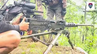 (0.5) M2 Browning with battlefield #cobracolumn #combat #whatshappeninginmyanmar 