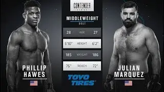 FREE FIGHT | Marquez Lands Devastating Head Kick | DWCS Week 4 Contract Winner - Season 1