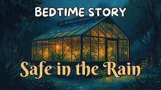 The Secret Greenhouse in the Rain | A Cozy Night Story for Deep Sleep