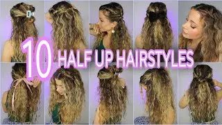 🔟 Half UP Half DOWN Hairstyles YOU NEED TO TRY ❕️Medium & Long Hairstyles