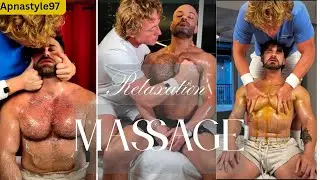 ASMR Relaxation massage therapy of Handsome Models