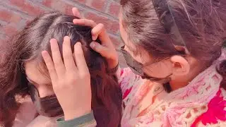 Short video 📸 of brown hair nits picking
