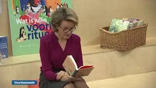 Koningin Mathilde leest voor (Voorleesweek)