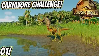 BEGINNING THE CARNIVORE CHALLENGE TO UNLOCK THE INDORAPTOR!! || Jurassic World Evolution 2