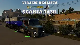 SCANIA 143H NO RODOTREM (Viagem Semi-Realista ) #est2