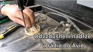 Avia A30 K 1976 sklápěč | #22 | Odvzdušnění nádrže a instalace rádia