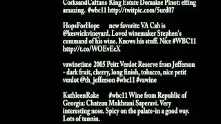 WBC11 Live Wine Blogging - Red Wine