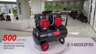 AUARITA 1450X2F50 Dual motors high flow china oilless air compressor