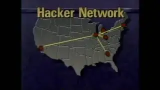 1987 Night Time News Story About Computer Hackers - Busted - Archive Footage
