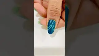 Easy striping tape nailart design for beginners 💅#simplenailartdesignsathome