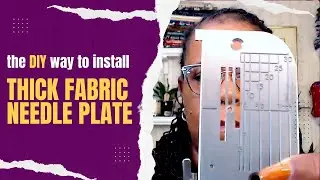 The DIY way to install a thick fabric needle plate for the Juki 2010Q #sewyourbag#needleplateinstall