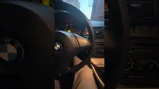 Первый запуск БМВ Е87 зимой