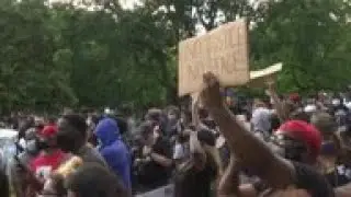 Protest near White House over George Floyd's death