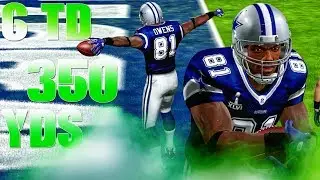 350 Yards Receiving 6 TD'S Record Breaking Day for Terrell Owens!!! Madden NFL 12 2018 Gameplay!!!