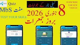 Telenor Quiz Today 8/1/2026 Answer | New Question | Test Your Skill