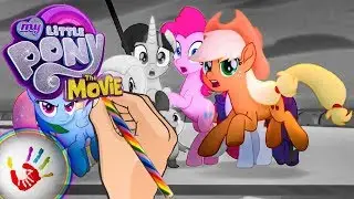 Learn Colors By Coloring MLP Rainbow Dash Pinkie Pie, Fluttershy, Twilight Sparkle | My Little Pony