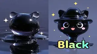 Black Color &ndash; Fun Jelly Animation for Kids | Learn Colors