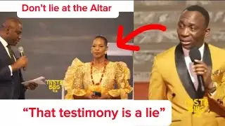 Pastor Dr Paul Enenche caught a woman lying while sharing her testimony in church