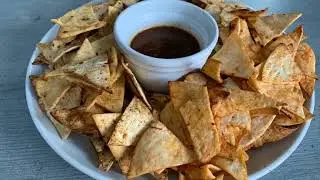 How to Make Air Fryer Tortilla Chips شيبس التورتيلا صحي ولذيذ 👌🏻😋