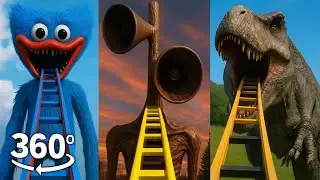🔴 LIVE: Top 10 Best 360 VR Roller Coasters | Halloween Meme Compilation & 360 Horror Video