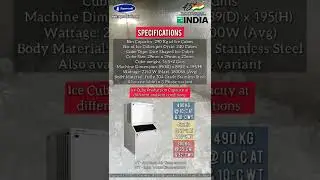 Supercold - IC490S - Dice Shaped Ice Cube Making Machine