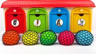 Satisfying Garage | How I Made Rainbow Stress Balls With Glitter Beads
