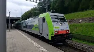 Zugverkehr am Bahnhof Tecknau BL/Impressionen und Unterf&uuml;hrung