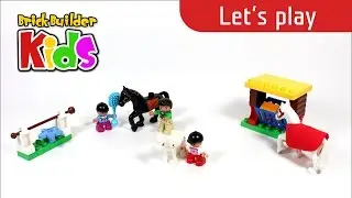 Lego DUPLO 10806, 10807 Horses - Let's play - Lego Speed Build for Kids
