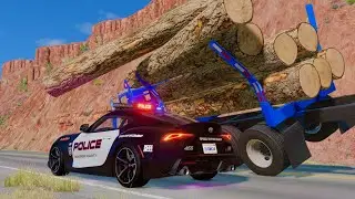 Police Chase and Epic Car Crashes | BeamNG.Drive #10