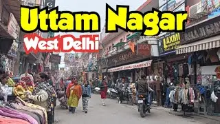 Evening Walk in Uttam Nagar 🇮🇳 | Temples, Gurudwara & Real Street Life🚶&zwj;♂️ | Delhi 59.