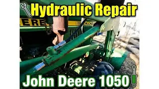 Ремонт гидравлики трактора John Deere 1050.