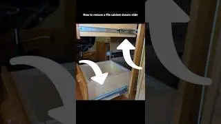 Как снять направляющую ящика картотечного шкафа
